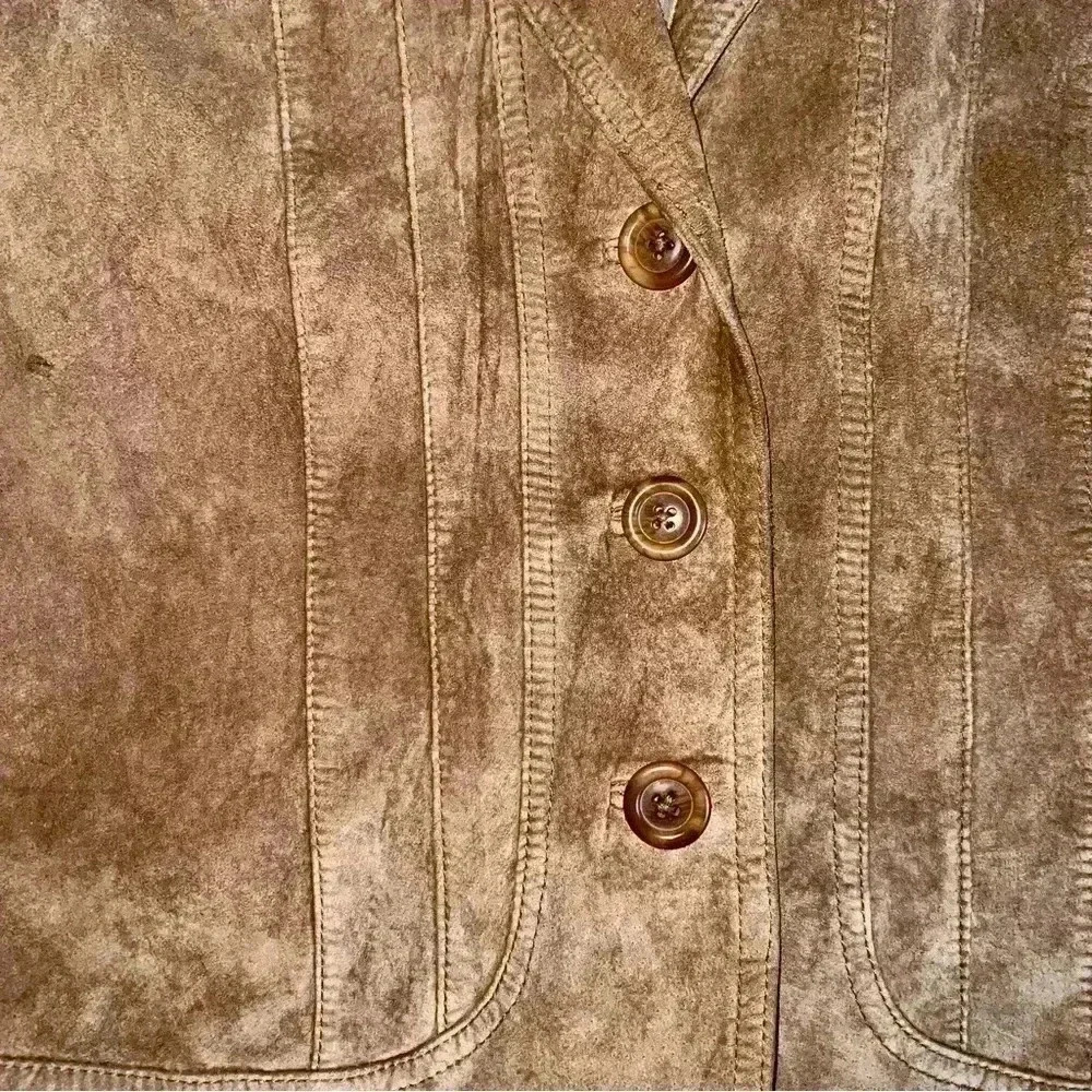 Alfani 100% leather jacket size small fits like 8-10 - Picture 8 of 11
